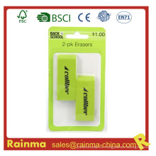 2-Pack Jumbo Green Eraser para Oficina